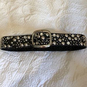 Black and silver studded belt. Like new.
